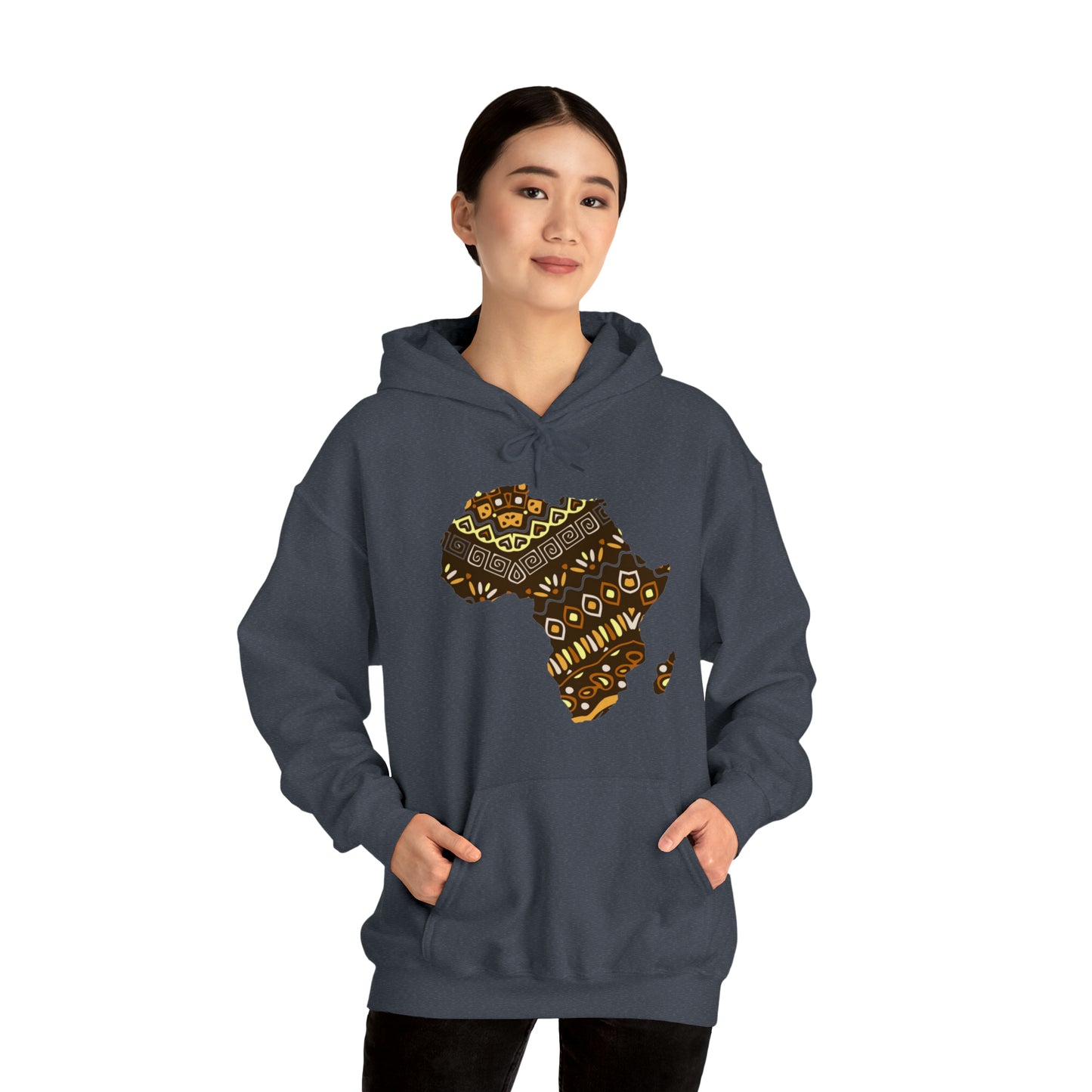 Sahara African Print Map Unisex Hoodie Sweatshirt