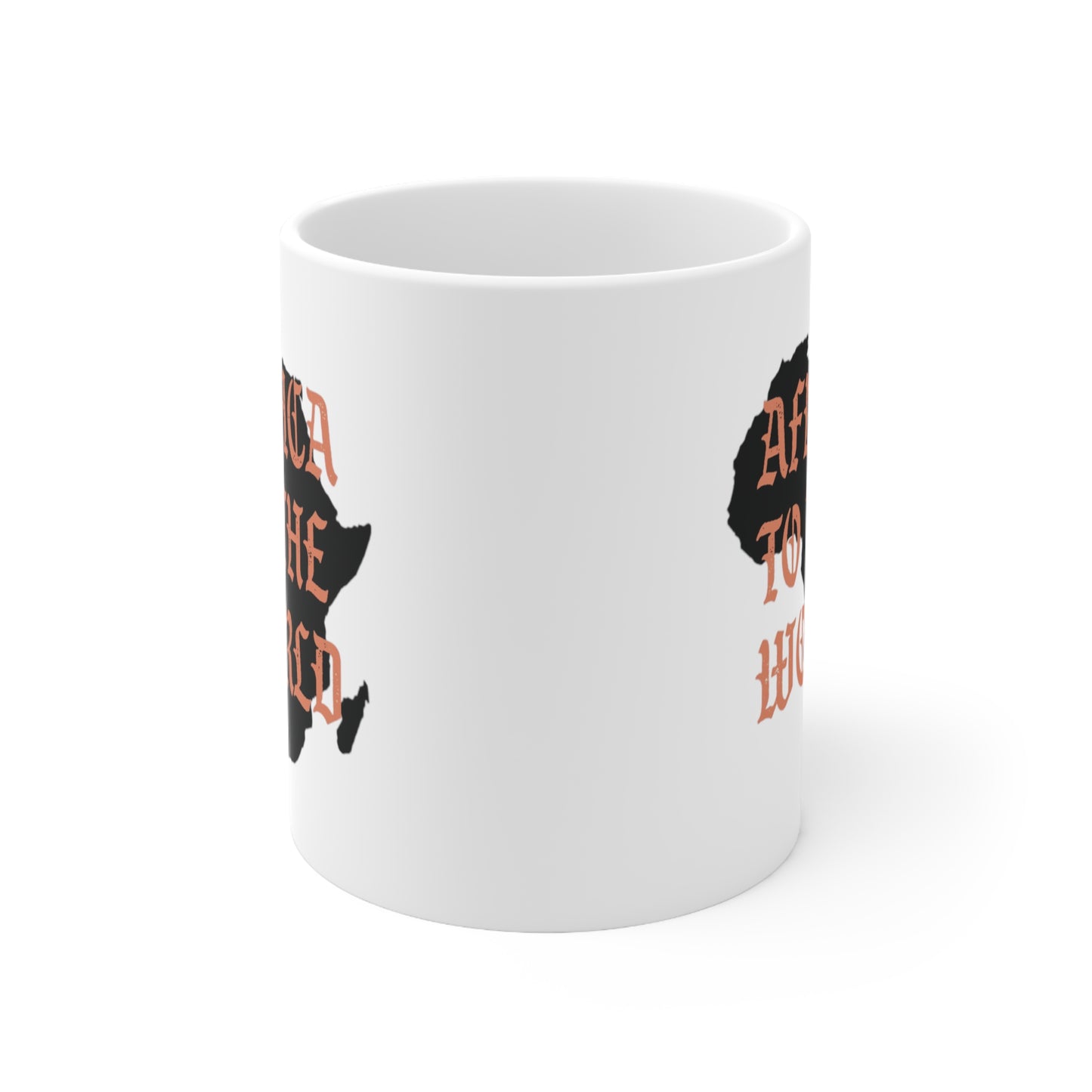 11oz Africa To The World Map Coffee Mug