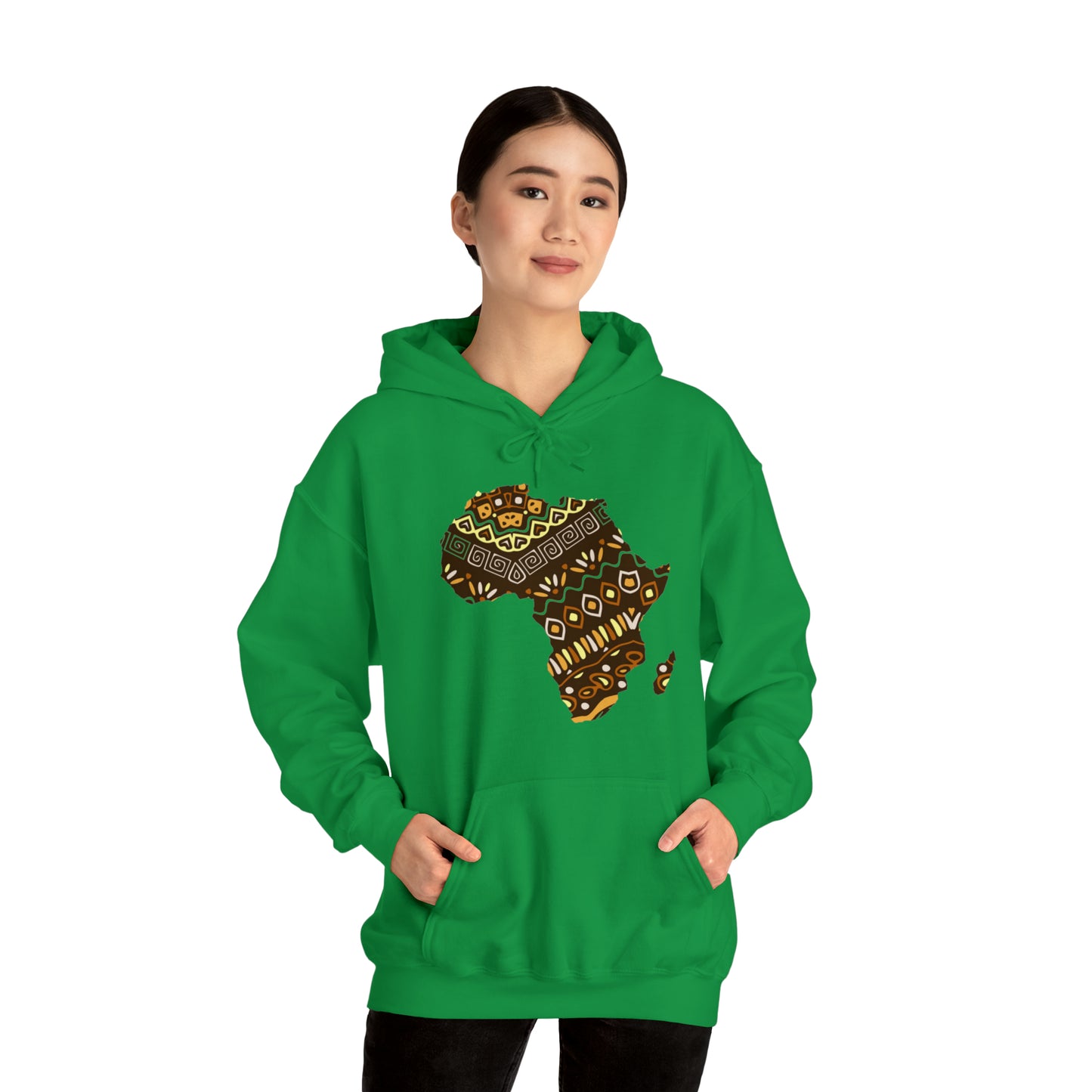 Sahara African Print Map Unisex Hoodie Sweatshirt