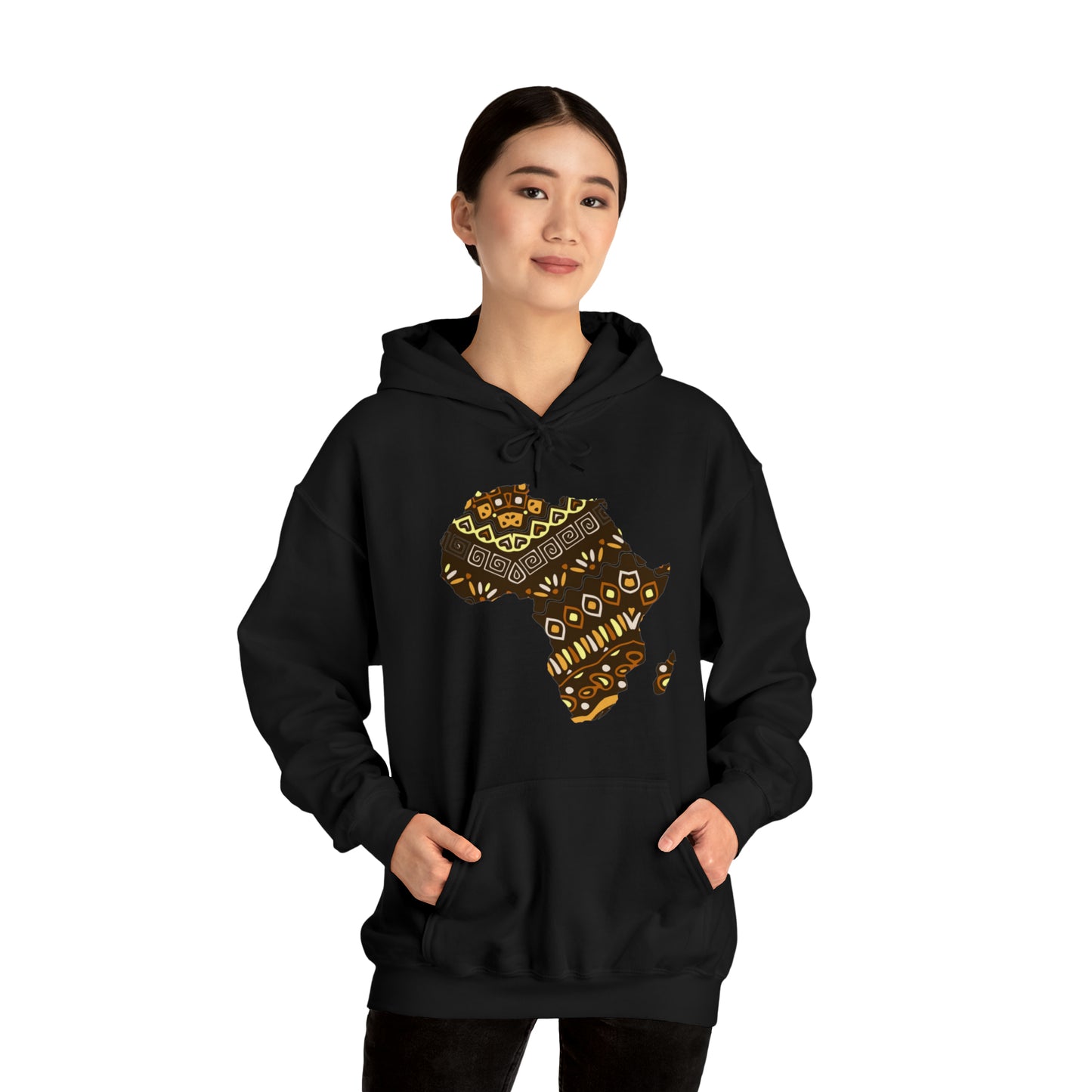 Sahara African Print Map Unisex Hoodie Sweatshirt