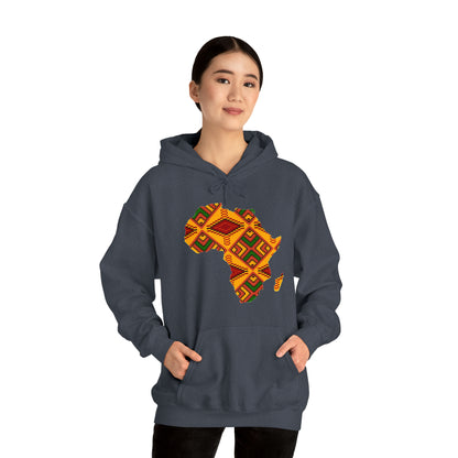 Sahara African Print Map Unisex Hoodie Sweatshirt