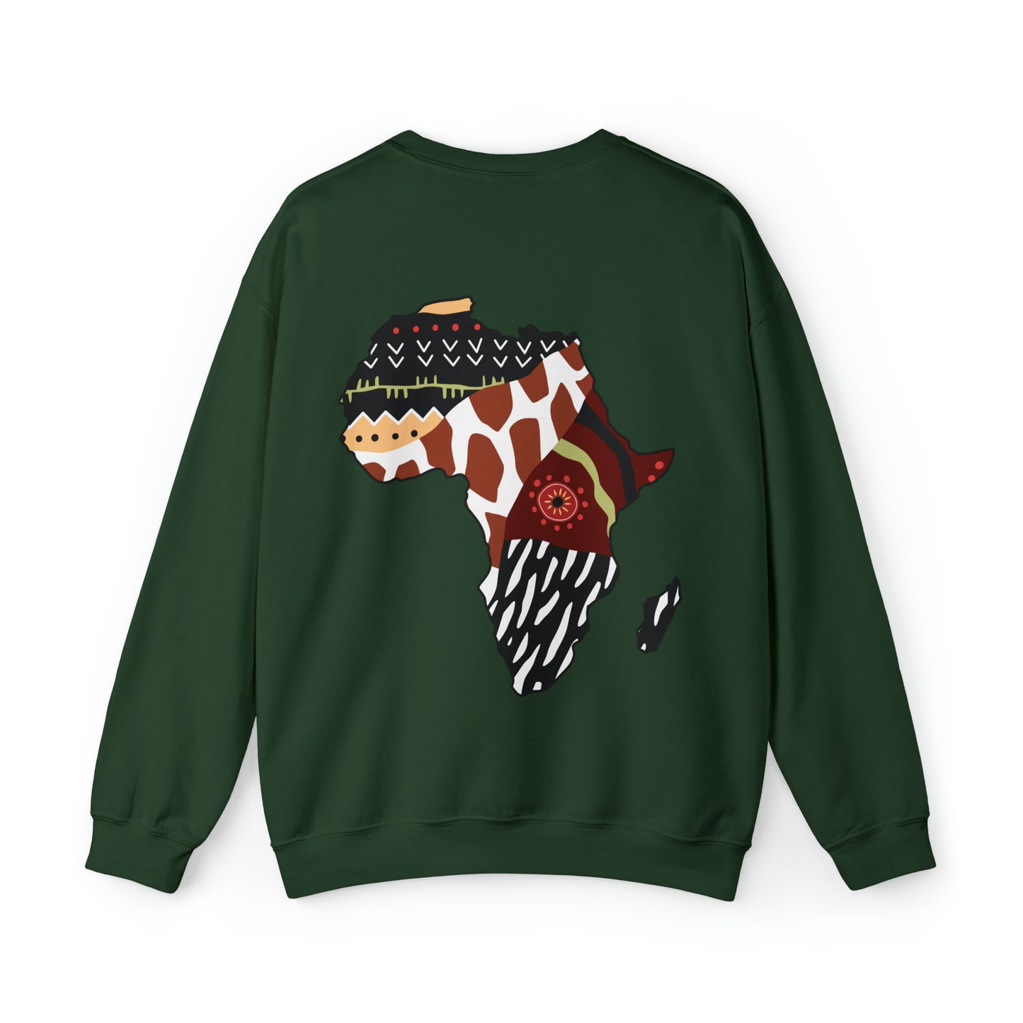 Zuzu African Print Map Unisex Sweatshirt