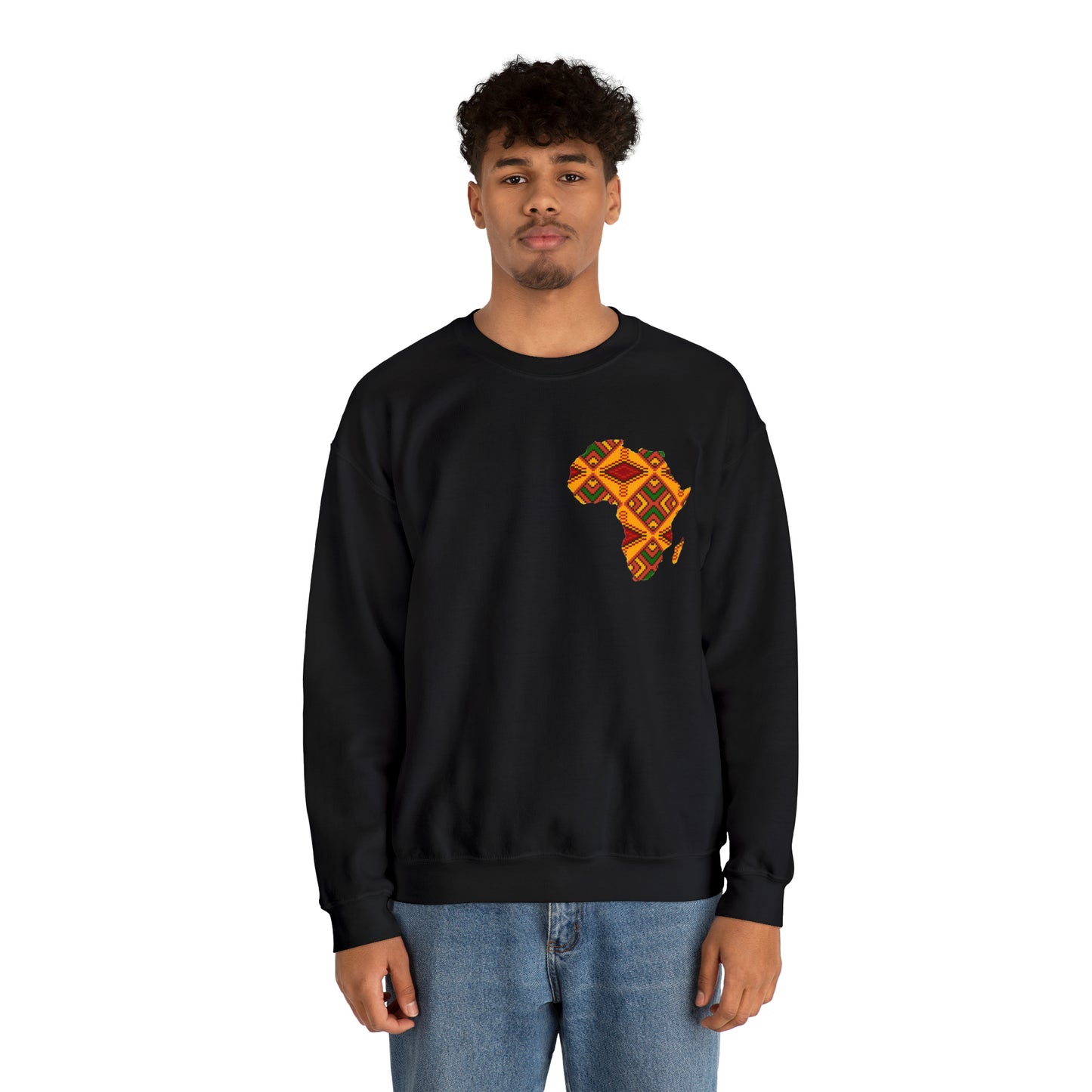 Sahara African Print Map Crest Unisex Sweatshirt