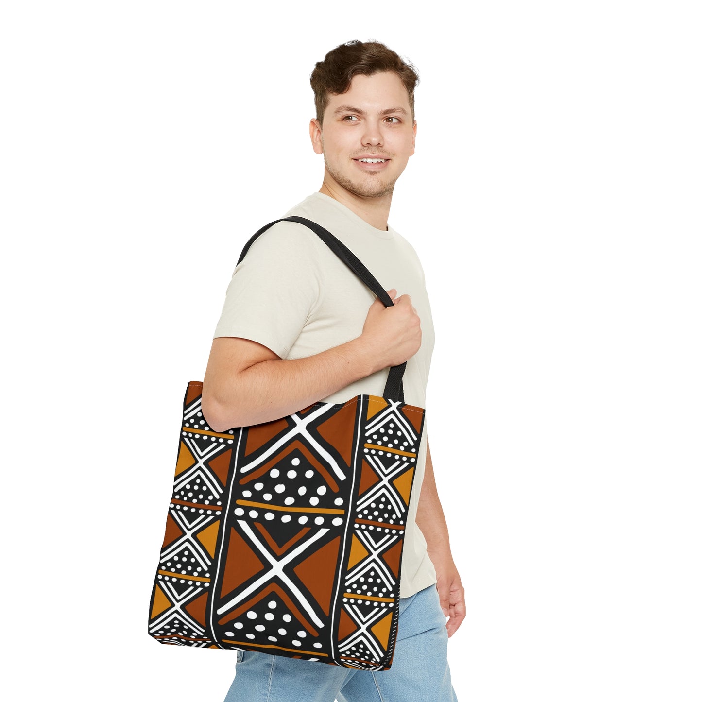 Bami Mud Cloth Print Tote Bag