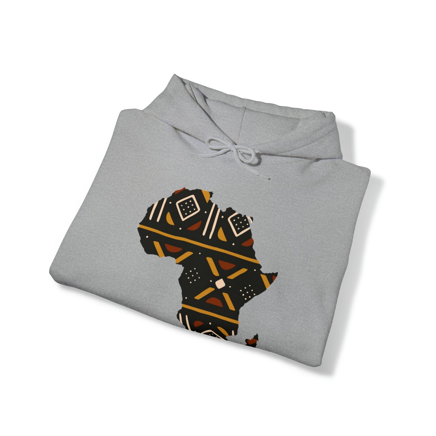 African Print Map Unisex Hoodie Sweatshirt