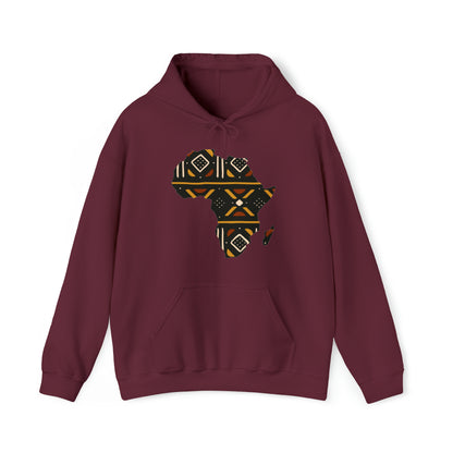 African Print Map Unisex Hoodie Sweatshirt