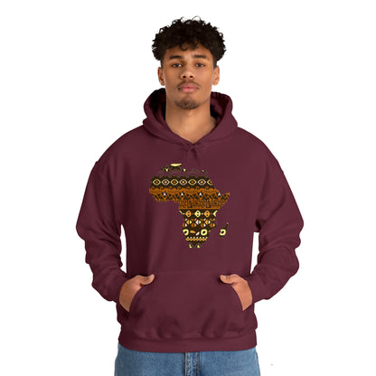 Sahara African Print Map Unisex Hoodie Sweatshirt