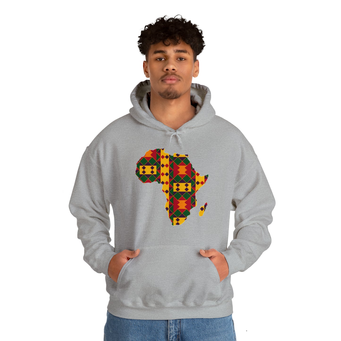 Sahara African Print Map Unisex Hoodie Sweatshirt