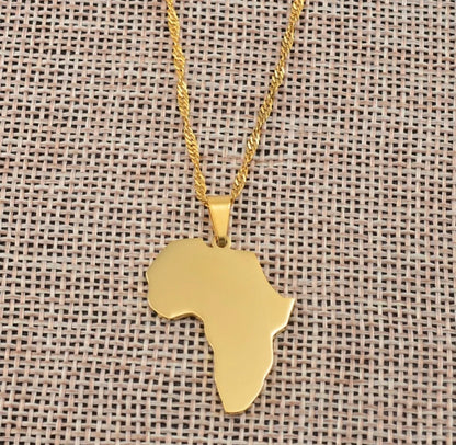 Afrika Map Necklace