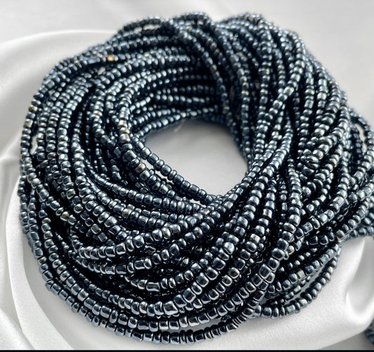 Obsidian Tie On Waist Beads