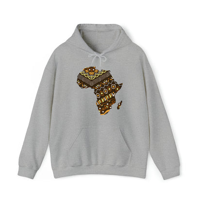 Sahara African Print Map Unisex Hoodie Sweatshirt