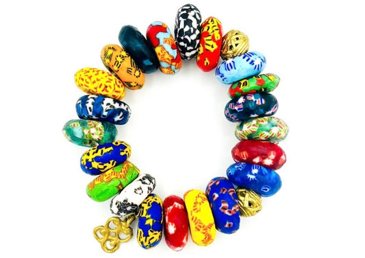 Nyansa Recycled Trade Beads Bracelet
