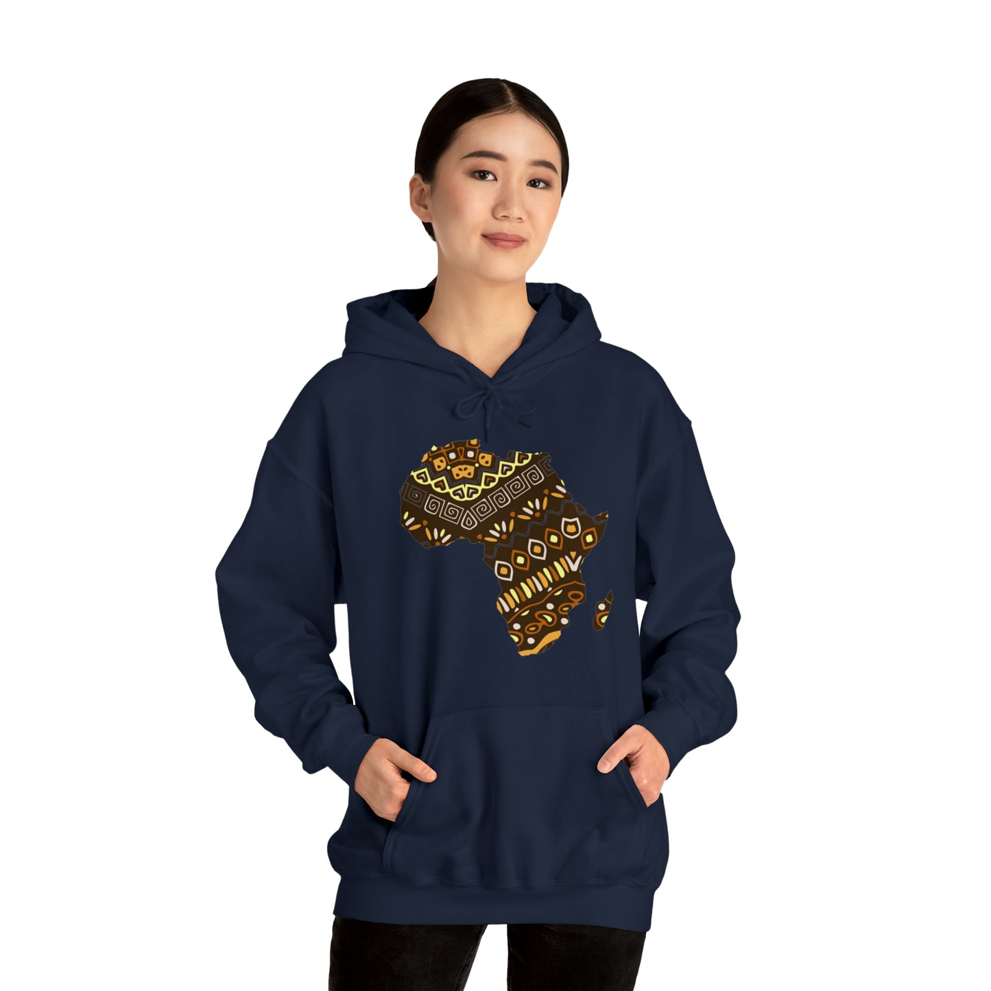 Sahara African Print Map Unisex Hoodie Sweatshirt