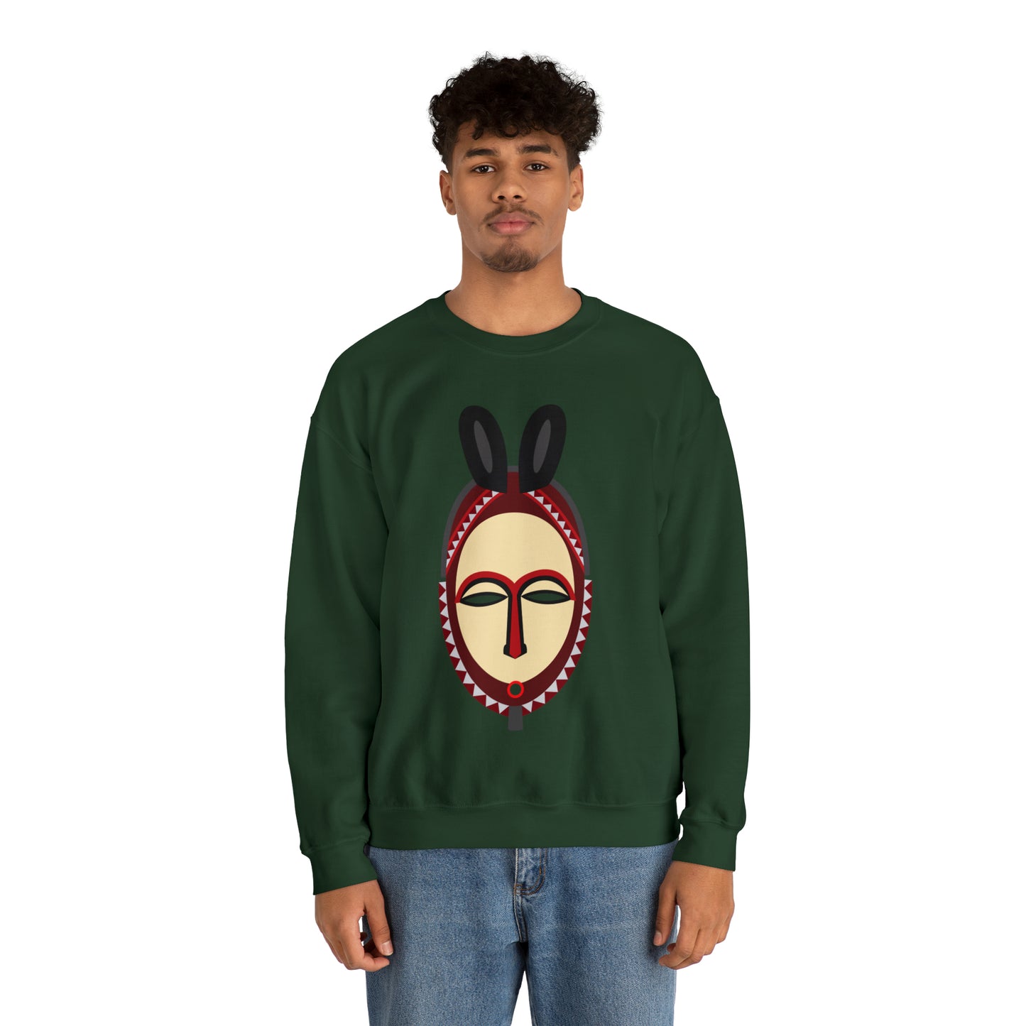 Kinshasa Mask Unisex Sweatshirt