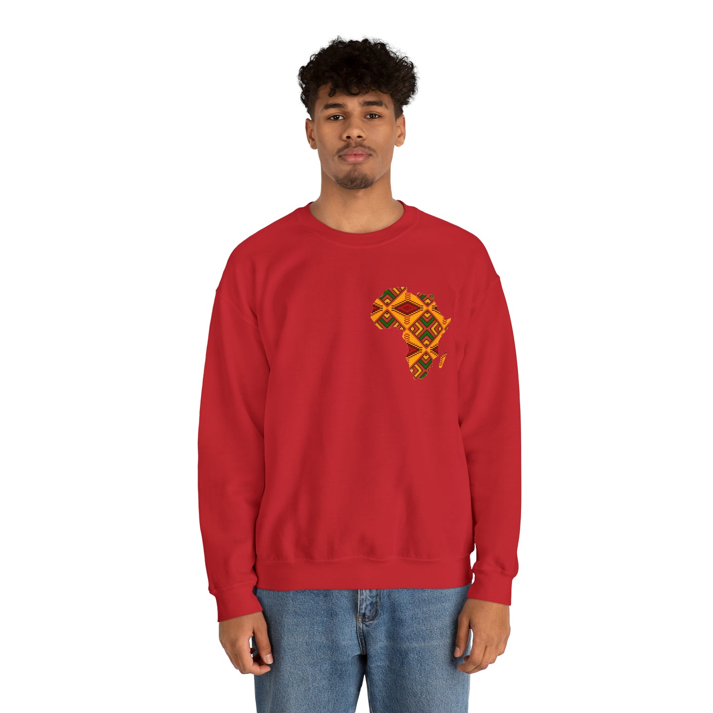 Sahara African Print Map Crest Unisex Sweatshirt