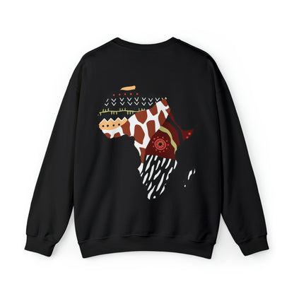 Zuzu African Print Map Unisex Sweatshirt
