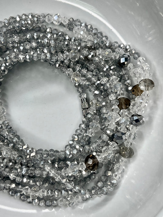 Purity Crystal Sparkle Lux Clasp Waist Beads