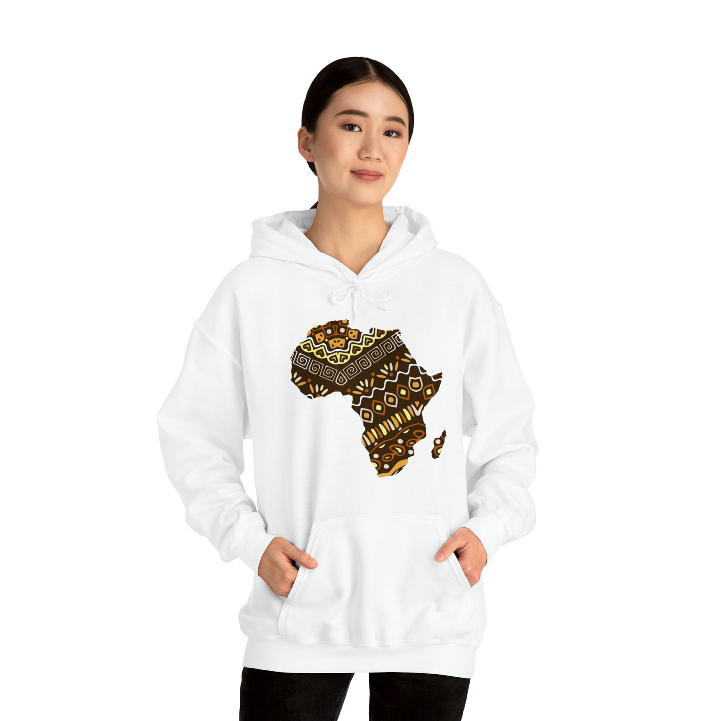 Sahara African Print Map Unisex Hoodie Sweatshirt