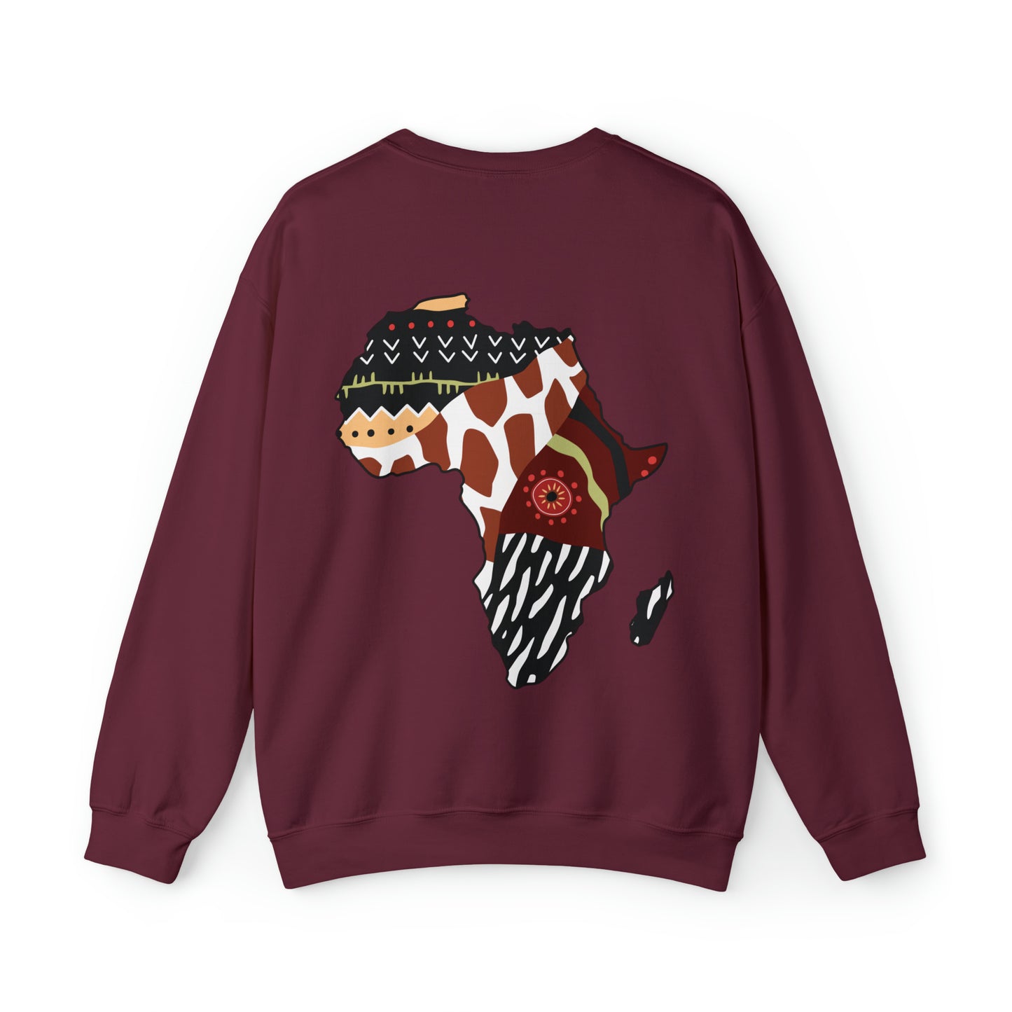 Zuzu African Print Map Unisex Sweatshirt
