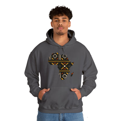 African Print Map Unisex Hoodie Sweatshirt