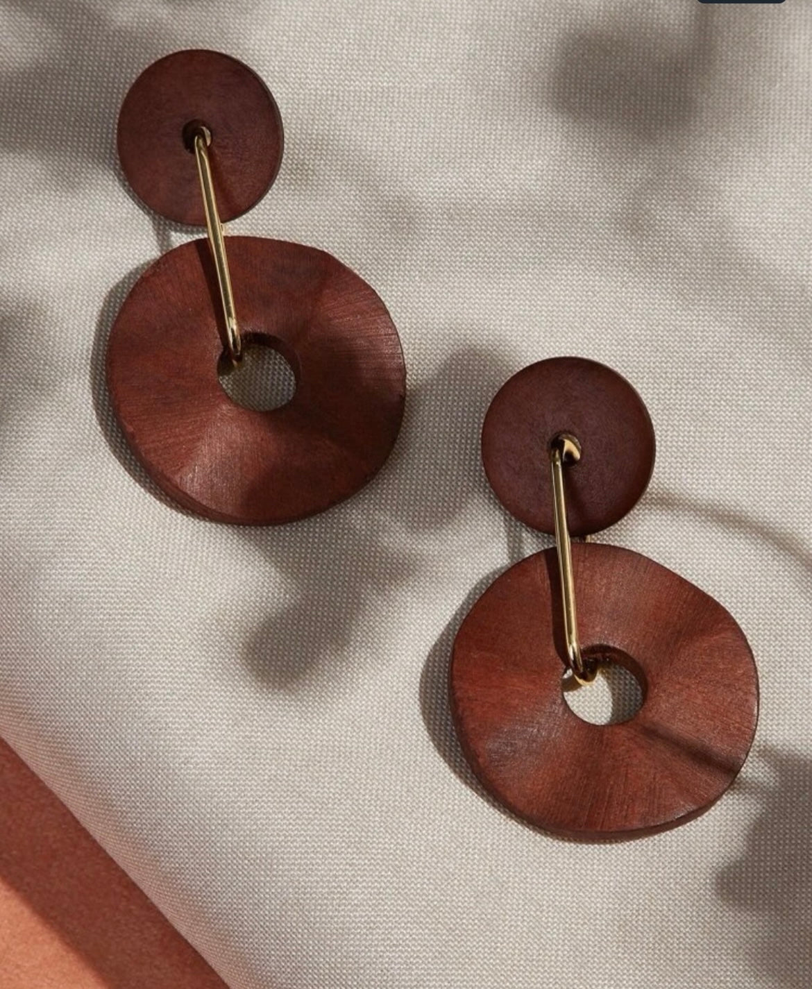 Luanda Wooden Drop Earrings