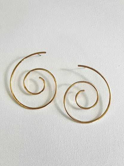 Esi Spiral Stud Earrings