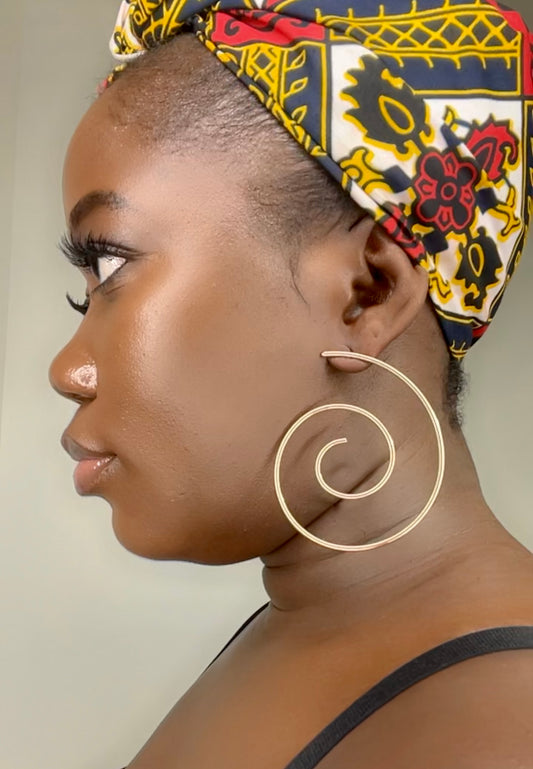 Esi Spiral Stud Earrings