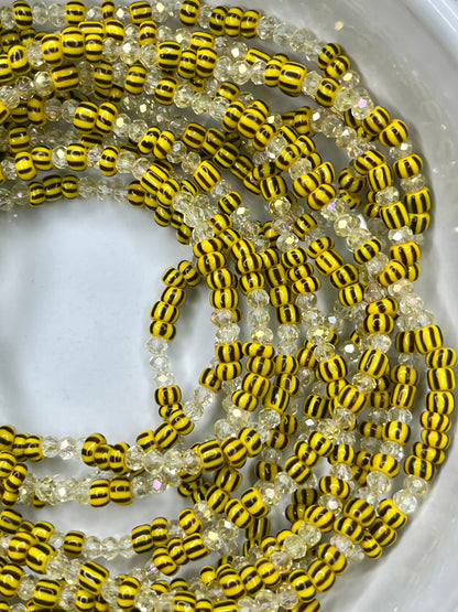 Sunset Crystal Clasp Waist Beads