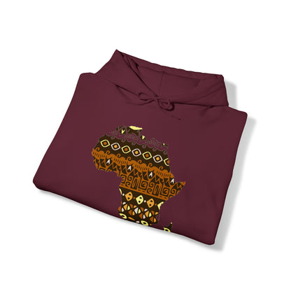 Sahara African Print Map Unisex Hoodie Sweatshirt