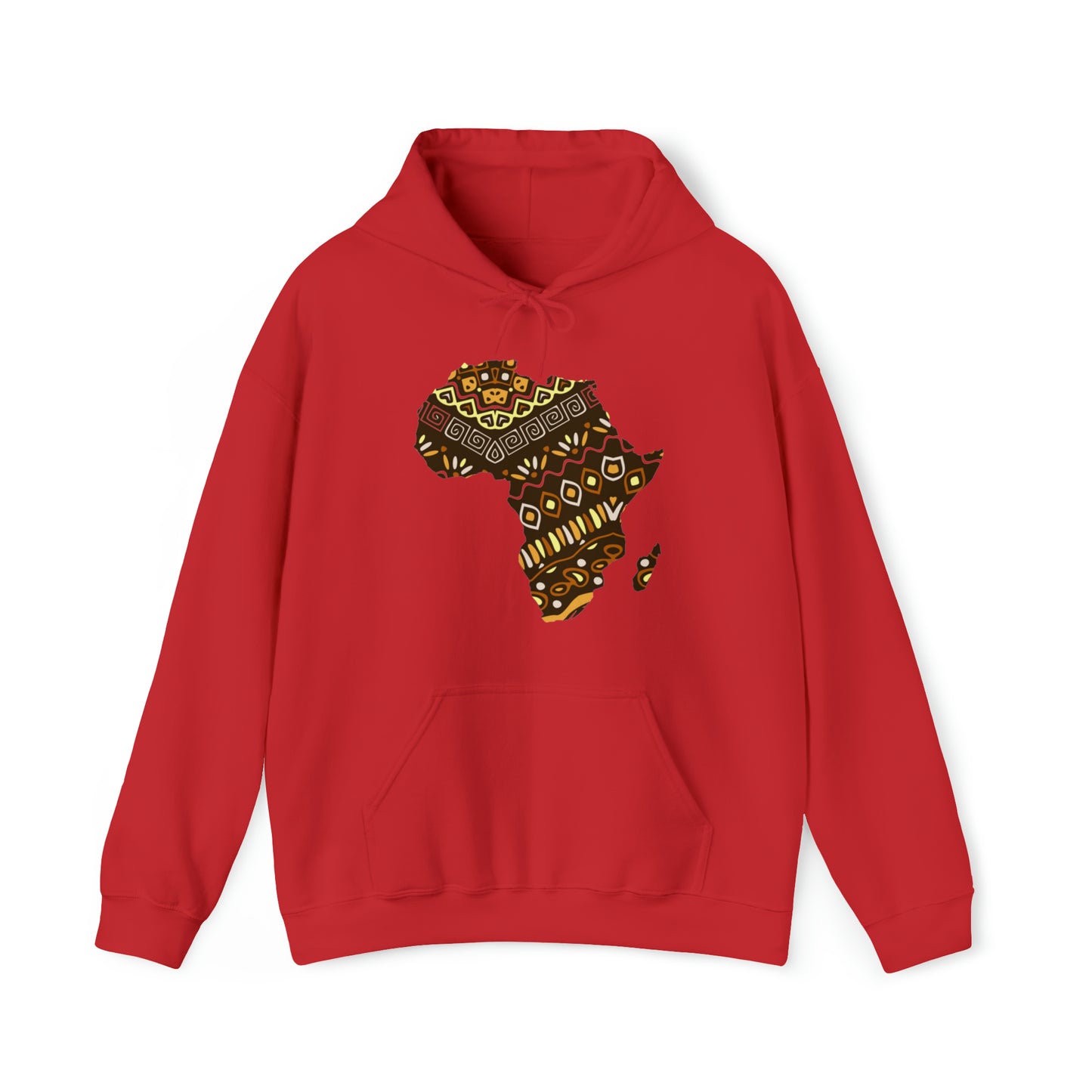 Sahara African Print Map Unisex Hoodie Sweatshirt