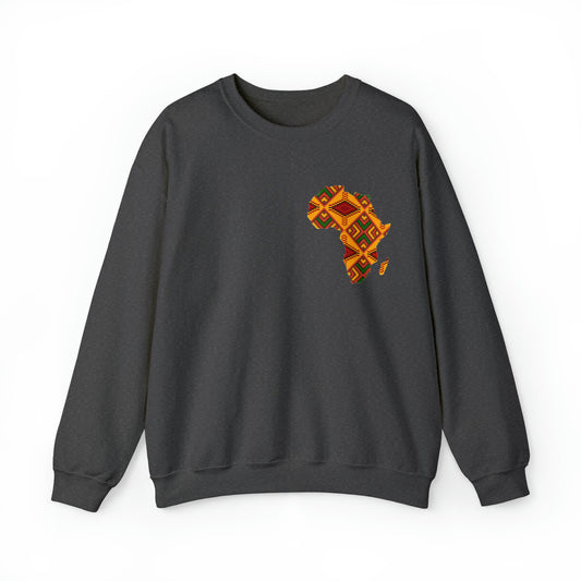 Sahara African Print Map Crest Unisex Sweatshirt