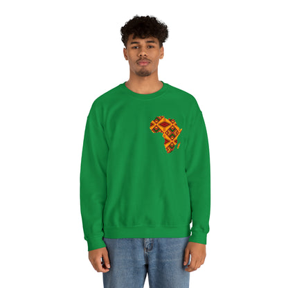 Sahara African Print Map Crest Unisex Sweatshirt