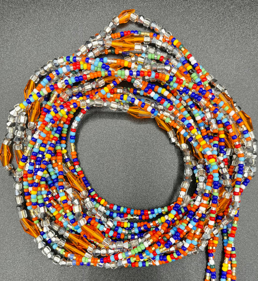 Iris Tie On Waist Beads