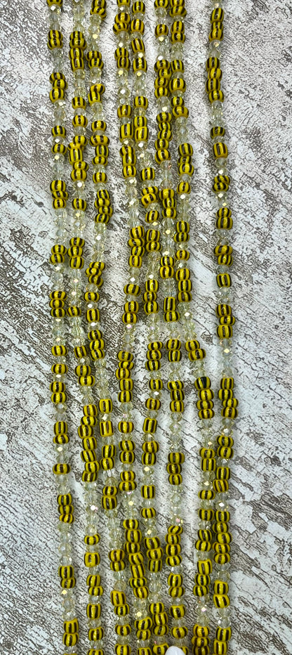 Sunset Crystal Clasp Waist Beads