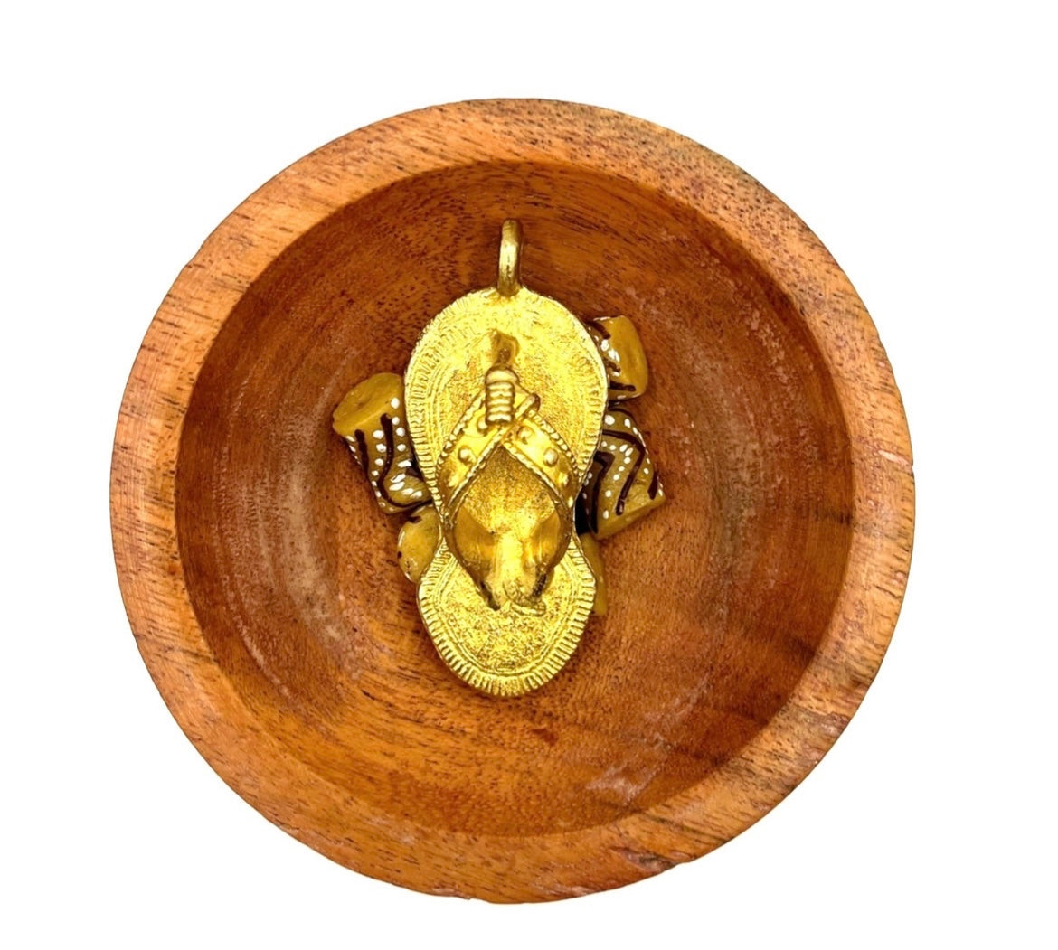 Ahenema African Brass Pendant