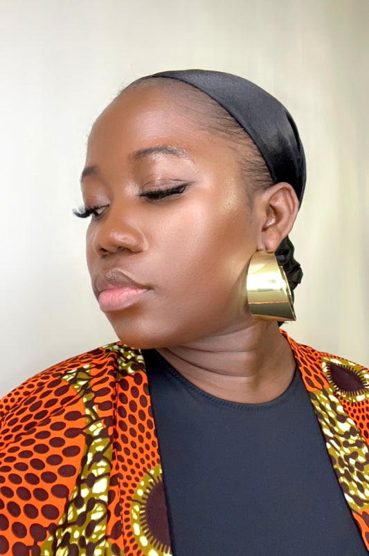 Chunky Gold Hoop Earrings