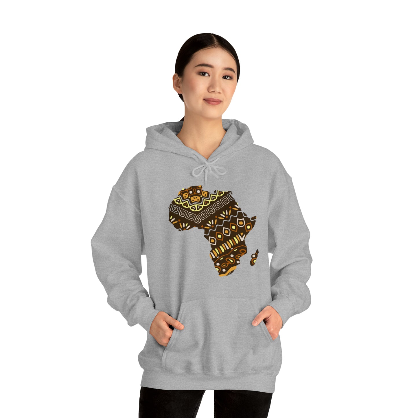 Sahara African Print Map Unisex Hoodie Sweatshirt