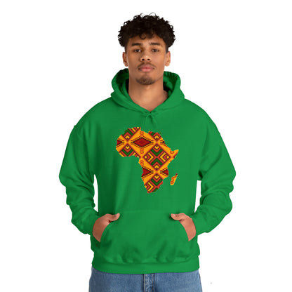 Sahara African Print Map Unisex Hoodie Sweatshirt