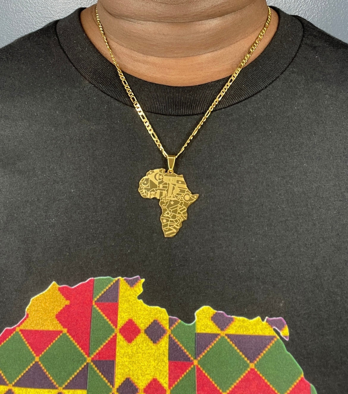 Motherland African Map Necklace