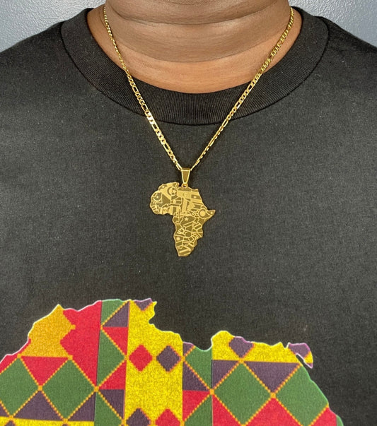 Motherland African Map Necklace