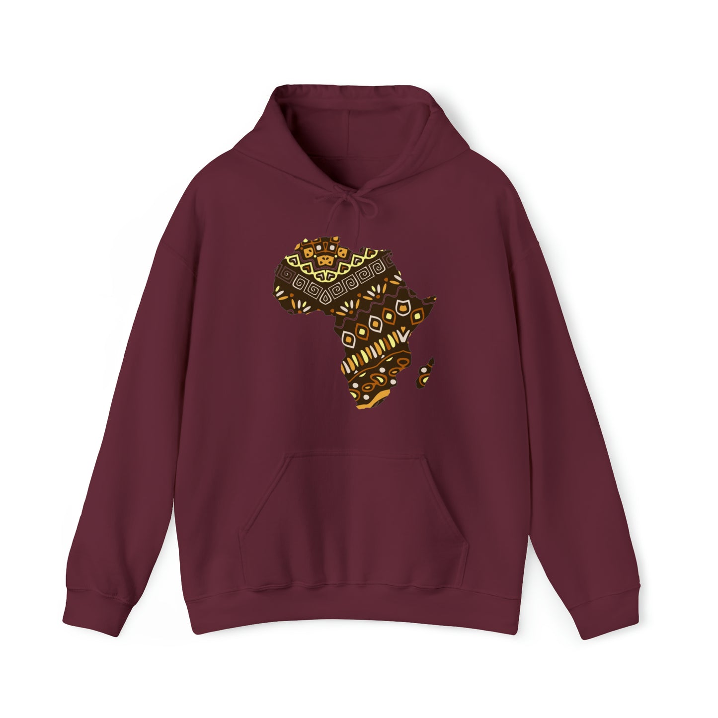 Sahara African Print Map Unisex Hoodie Sweatshirt