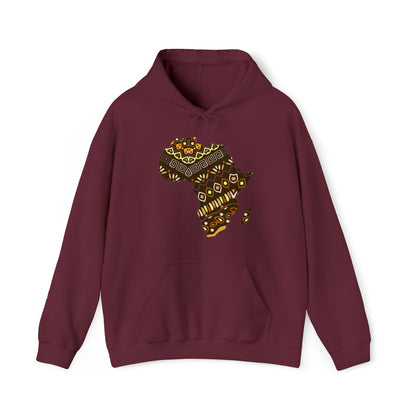 Sahara African Print Map Unisex Hoodie Sweatshirt