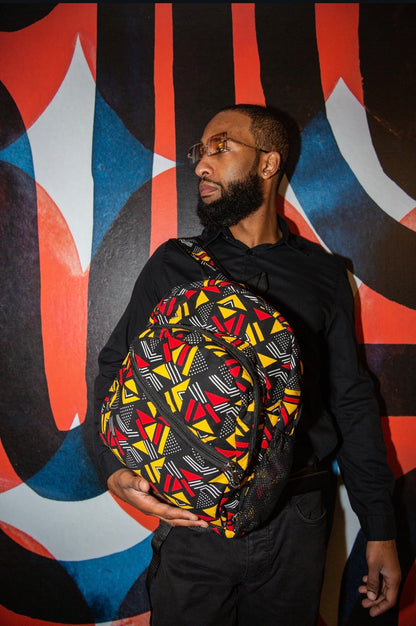 Wasi African Print Backpack