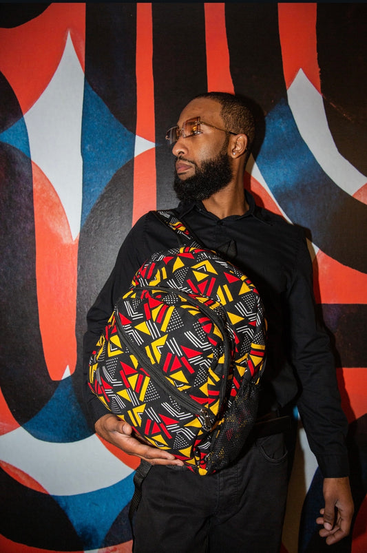 Wasi African Print Backpack
