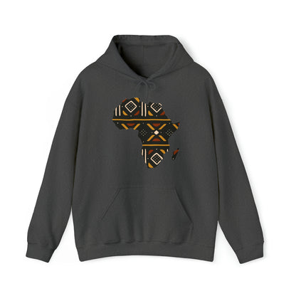 African Print Map Unisex Hoodie Sweatshirt