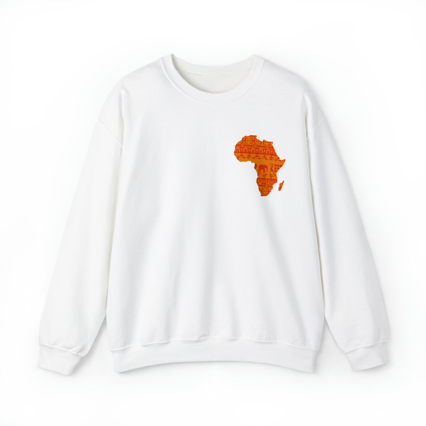Sahara African Map Print Crest Unisex Sweatshirt