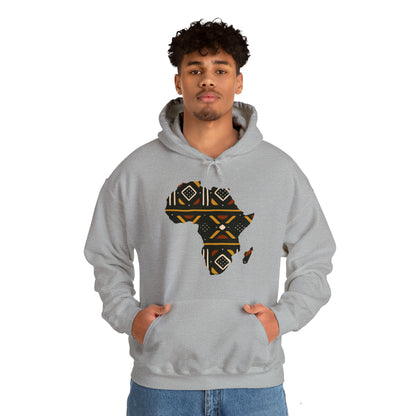 African Print Map Unisex Hoodie Sweatshirt
