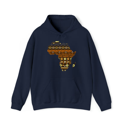 Sahara African Print Map Unisex Hoodie Sweatshirt