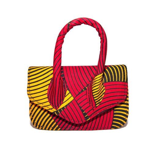 Kabuki Carmine African Print Mini Bag