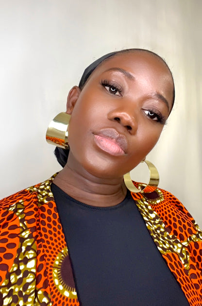 Chunky Gold Hoop Earrings